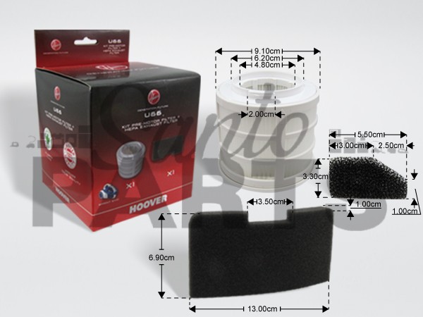 ΓΝΗΣΙΟ ΣΕΤ ΦΙΛΤΡΩΝ ΣΚΟΥΠΑΣ HOOVER SPRINT U66 35601328 image