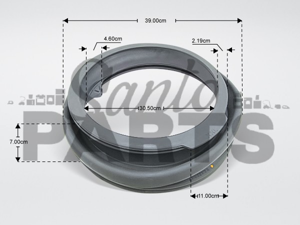 ΛΑΣΤΙΧΟ ΠΟΡΤΑΣ ΠΛΥΝΤΗΡΙΟΥ ΡΟΥΧΩΝ  AEG ZANUSSI 140028468035 image
