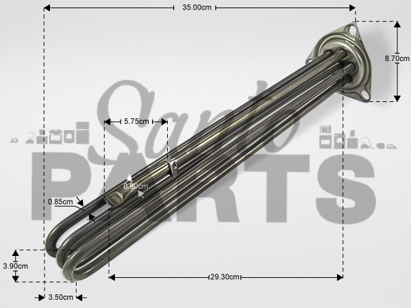 ΑΝΤΙΣΤΑΣΗ ΜΠΟΙΛΕΡ ΕΠΑΓΓΕΛΜΑΤΙΚΗ 6000W 230V ANGELO PO image