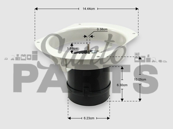 ΑΝΕΜΙΣΤΗΡΑΣ ΜΕ ΣΤΕΦΑΝΙ Φ145-113ΜΜ 9W 2700RPM image