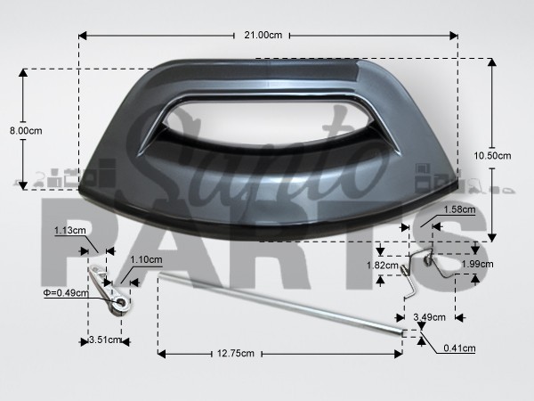 ΚΛΕΙΣΤΡΟ ΠΛΥΝΤΗΡΙΟΥ ΡΟΥΧΩΝ ARISTON INDESIT ΜΑΥΡΟ C00287267 image