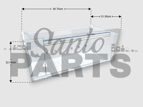 ΓΝΗΣΙΟ ΚΑΤΩ ΣΥΡΤΑΡΙ ΚΑΤΑΨΥΞΗΣ ΨΥΓΕΙΟΥ ARISTON INDESIT HOT POINT C00525617 image