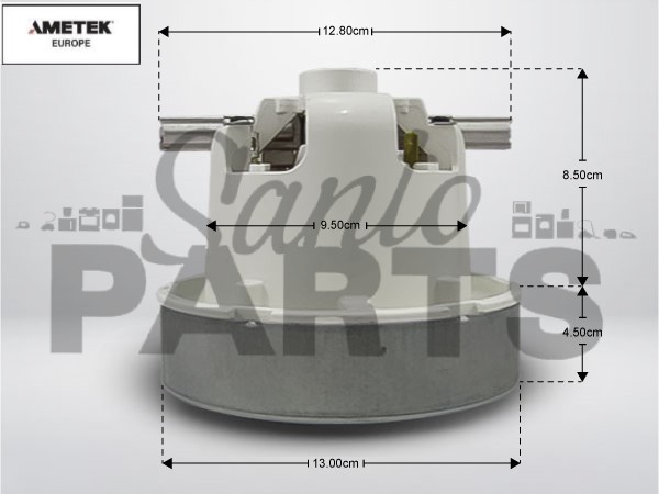 ΜΟΤΕΡ ΣΚΟΥΠΑΣ DELONGHI PHILIPS 1300W AMETEK image