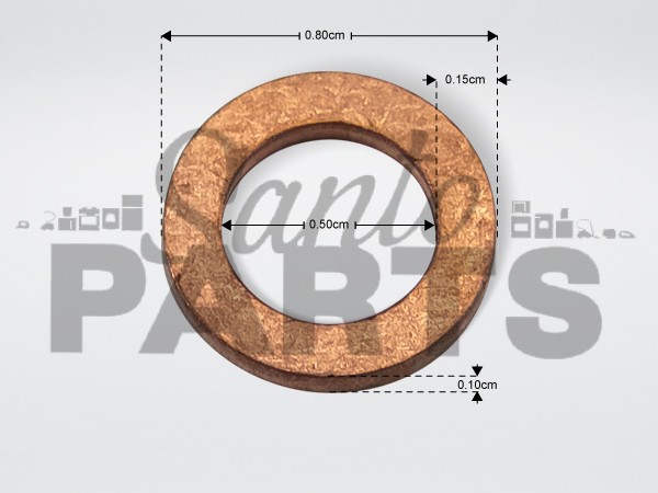 ΦΛΑΝΤΖΑ ΧΑΛΚΟΥ Φ 8,5Χ5Χ1ΜΜ image