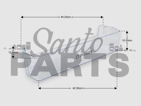 ΓΝΗΣΙΟ ΡΑΦΙ ΜΠΟΥΚΑΛΙΩΝ ΠΟΡΤΑΣ ΣΥΝΤΗΡΗΣΗΣ BOSCH SIEMENS PITSOS 11017648 image