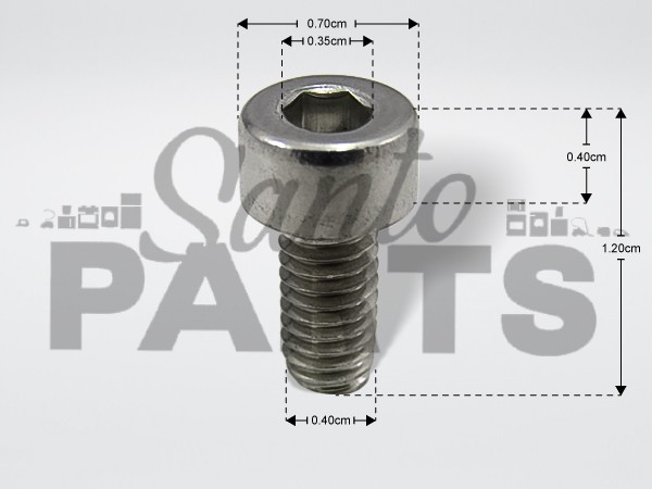 ΒΙΔΑ ΣΥΣΦΙΞΗΣ INOX M4X8MM image
