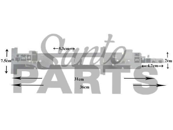 ΠΛΑΙΣΙΟ ΣΤΕΡΕΩΣΗΣ ΠΟΡΤΑΣ ΠΛ.ΠΙΑΤΩΝ WHIRLPOOL 481240448611 image