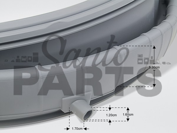 ΛΑΣΤΙΧΟ ΠΟΡΤΑΣ ΠΛΥΝΤΗΡΙΟΥ ΡΟΥΧΩΝ LG MDS47123618 image