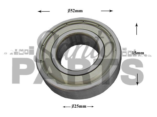ΡΟΥΛΕΜΑΝ ΠΛΥΝΤΗΡΙΟΥ ΡΟΥΧΩΝ 6205ΖΖ NSK 25x52x15 image