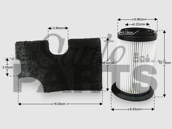 ΓΝΗΣΙΟ ΦΙΛΤΡΟ HEPA KIT ΜΕ ΦΙΛΤΡΟ ΑΕΡΟΣ ΣΚΟΥΠΑΣ AEG 9001665117 image