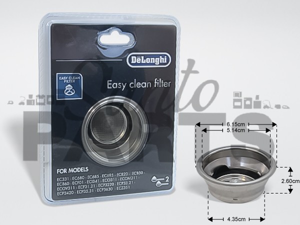 ΦΙΛΤΡΟ ΚΑΦΕΤΙΕΡΑΣ 2 ΔΟΣΕΩΝ ΕSPRESSO DELONGHI 5513281001 image