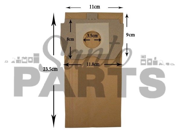 ΣΑΚΟΥΛΑ ΣΚΟΥΠΑΣ SIEMENS BOSCH TYPE R/N IDEA SET 5 ΤΕΜ + 2 ΦΙΛΤΡΑ image