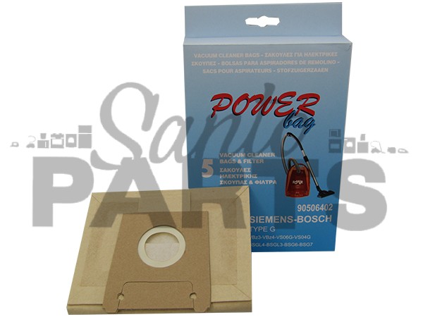 ΣΑΚΟΥΛΑ ΣΚΟΥΠΑΣ SIEMENS BOSCH TYPE G SET 5 ΤΕΜ + 2 ΦΙΛΤΡΑ image