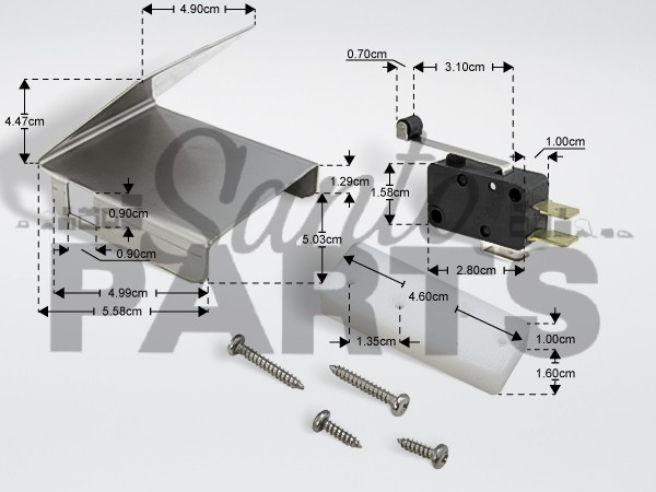 ΜΙΚΡΟΔΙΑΚΟΠΤΗΣ ΦΛΟΤΕΡ ΠΑΓΟΜΗΧΑΝΗΣ 1NO+1NC 5A 250V CROUZET 83 137 image