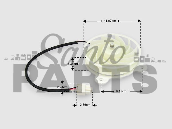 ΑΝΕΜΙΣΤΗΡΑΣ ΨΥΓΕΙΟΥ  ΝΟ FROST ZWF-30-3 DC12V 1870 RPM image