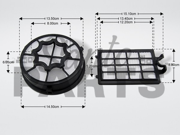 ΓΝΗΣΙΑ ΦΙΛΤΡΑ ΣΕΤ  ΣΚΟΥΠΑΣHEPA  AEF1120 AEG ZANUSSI 9001680249 image