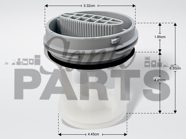 ΦΙΛΤΡO ΠΛΥΝΤΗΡΙΟY ΡΟΥΧΩΝ WHIRLPOOL 481010506380 image